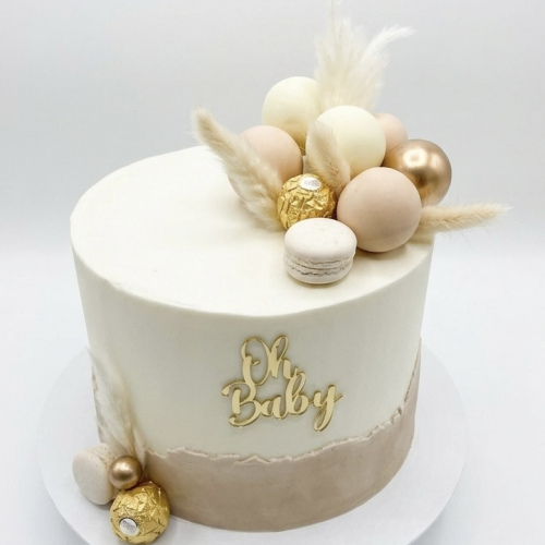 Nude Baby Shower Cake