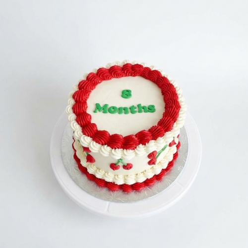 Cherry Sweet Milestone Cake